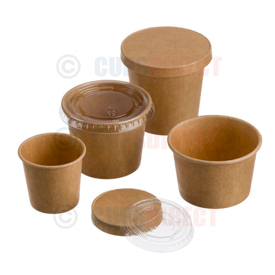 Kraft Paper Portion Pot Range