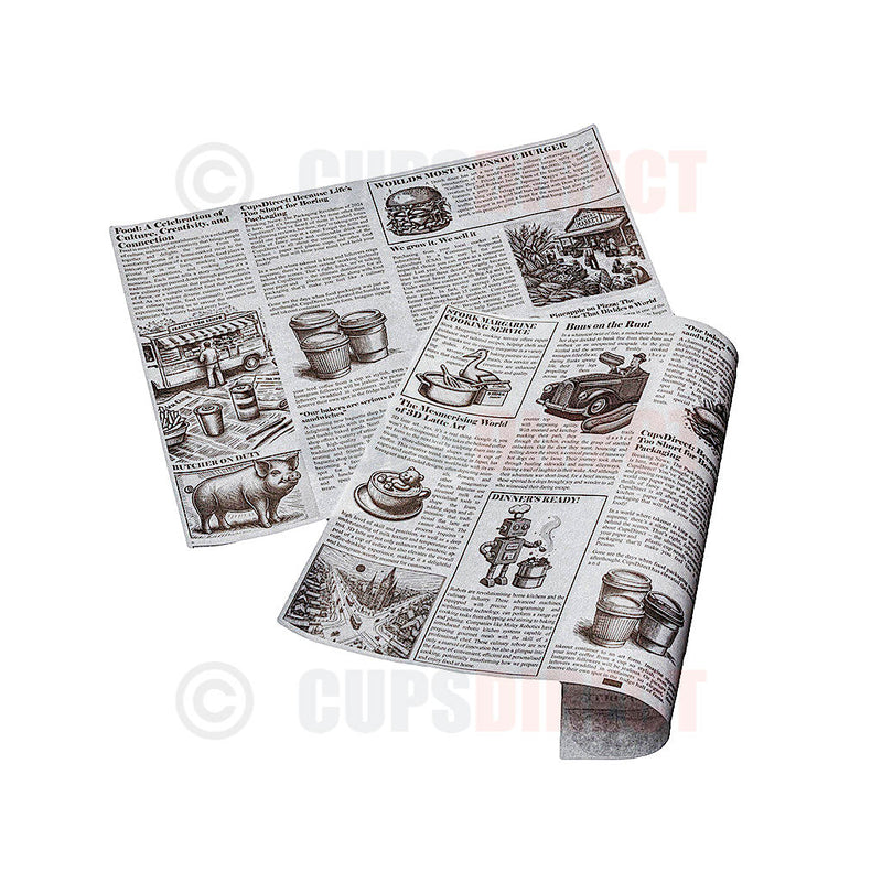 Load image into Gallery viewer, Newsprint Greaseproof Bags and Sheet Range
