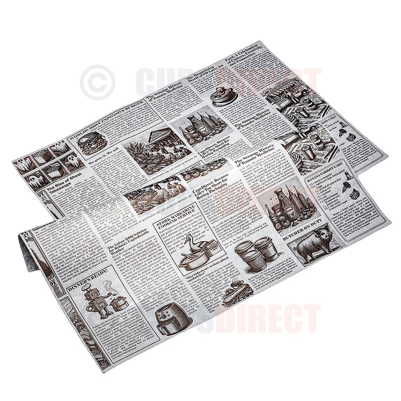 Load image into Gallery viewer, Newsprint Greaseproof Bags and Sheet Range
