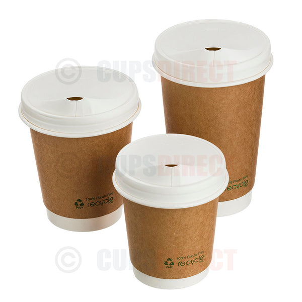 Paper Hot Cup Lids – Bio Recyclable Eco Sip Travel Lids Range | CupsDirect