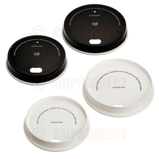 Paper coffee cup lids - AQ lined paper
