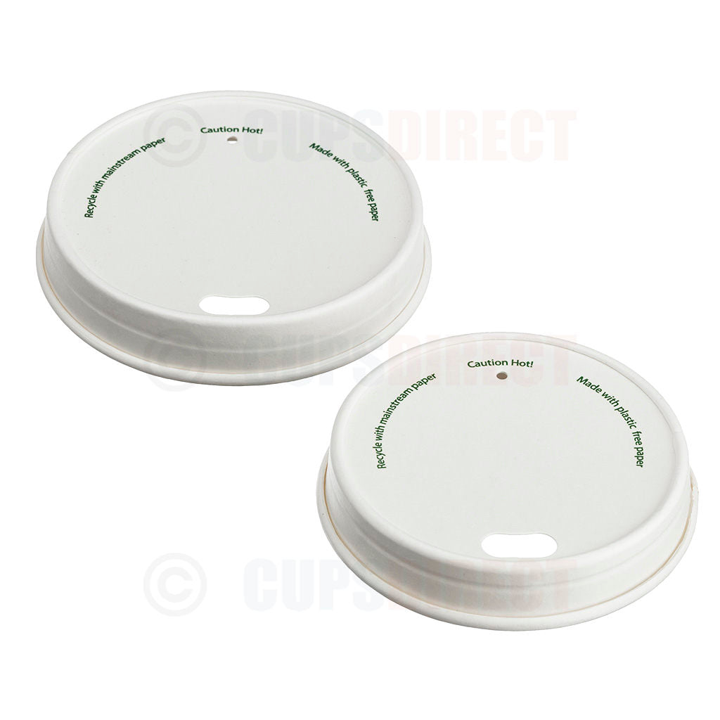 Paper Hot Cup Lids Bio Recyclable Eco Sip Travel Lids Range Cupsdirect