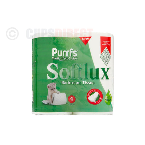 Purrfs Softlux White - 3 Ply Luxury Toilet Roll