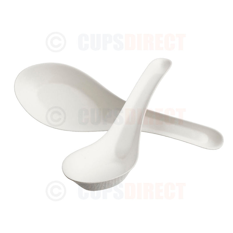 Load image into Gallery viewer, Ramen Bagasse Soup Spoon
