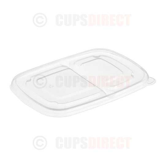 Rectangular PP Lid for 2 Compartment Pulp Base