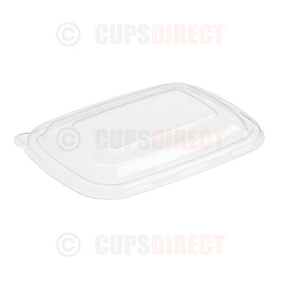 Rectangular rPET Lid for Pulp Base
