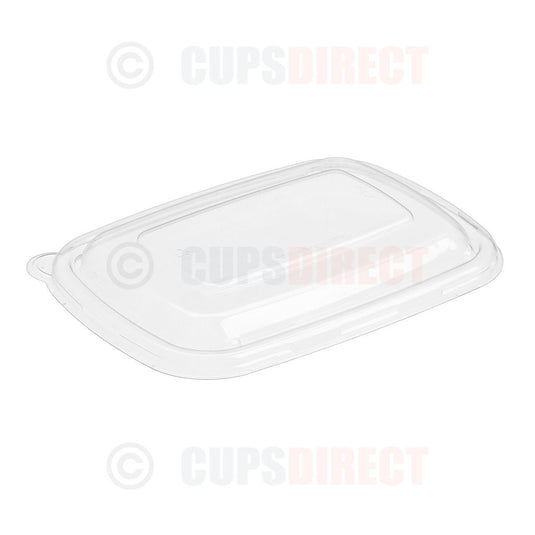 Rectangular rPET Lid for Pulp Base
