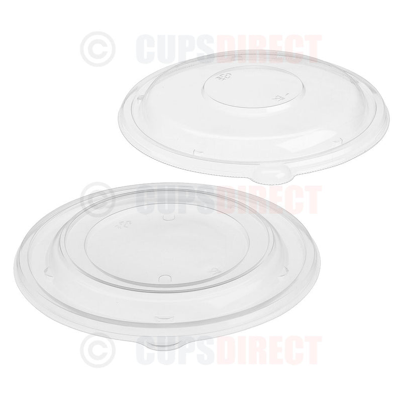 Load image into Gallery viewer, rPET and PP Food Bowl Lids for Pulp Round Bowls
