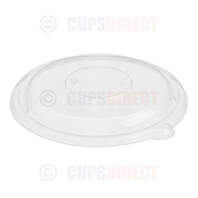 rPET Food Bowl Lids for Pulp Round Bowls