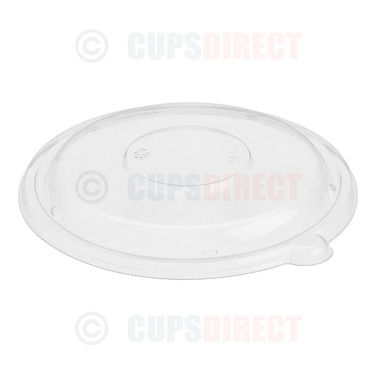 rPET Food Bowl Lids for Pulp Round Bowls