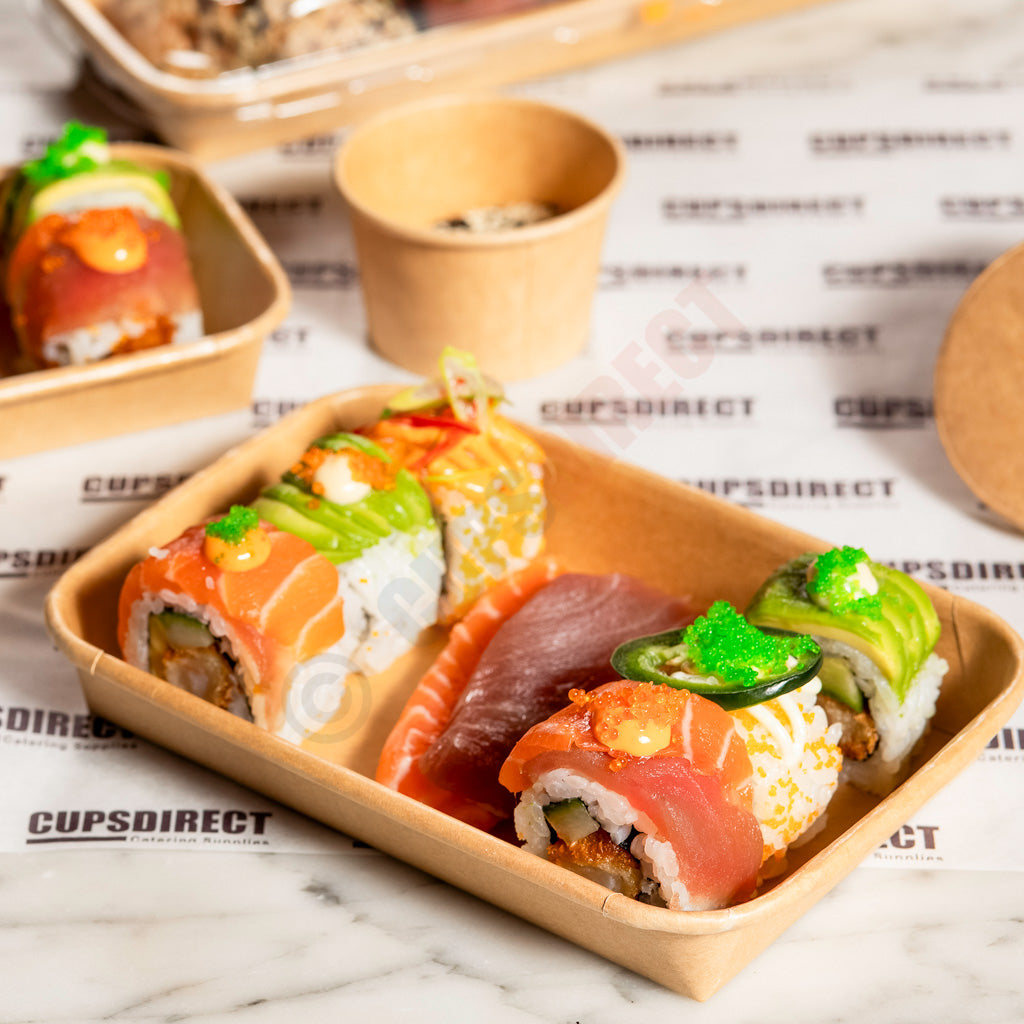 Kraft Paper Sushi Tray Range
