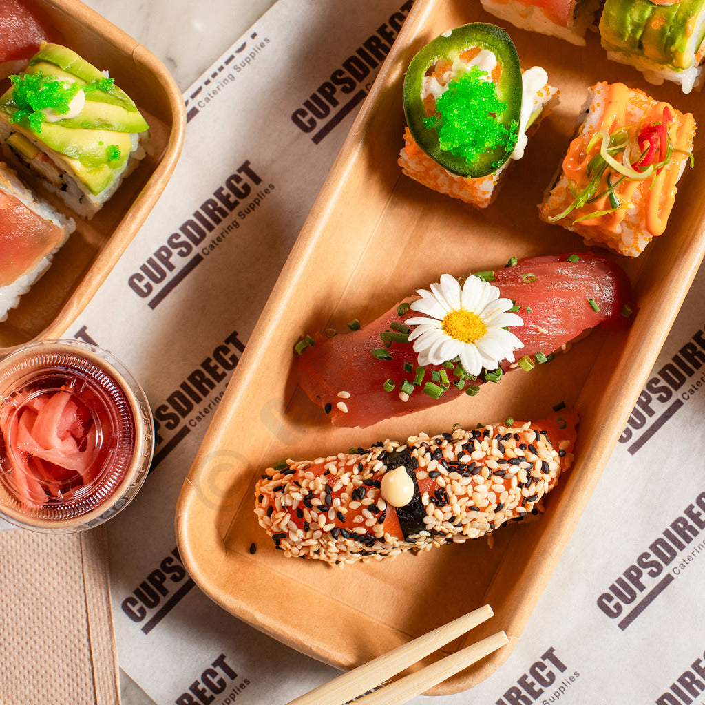 Kraft Paper Sushi Tray Range