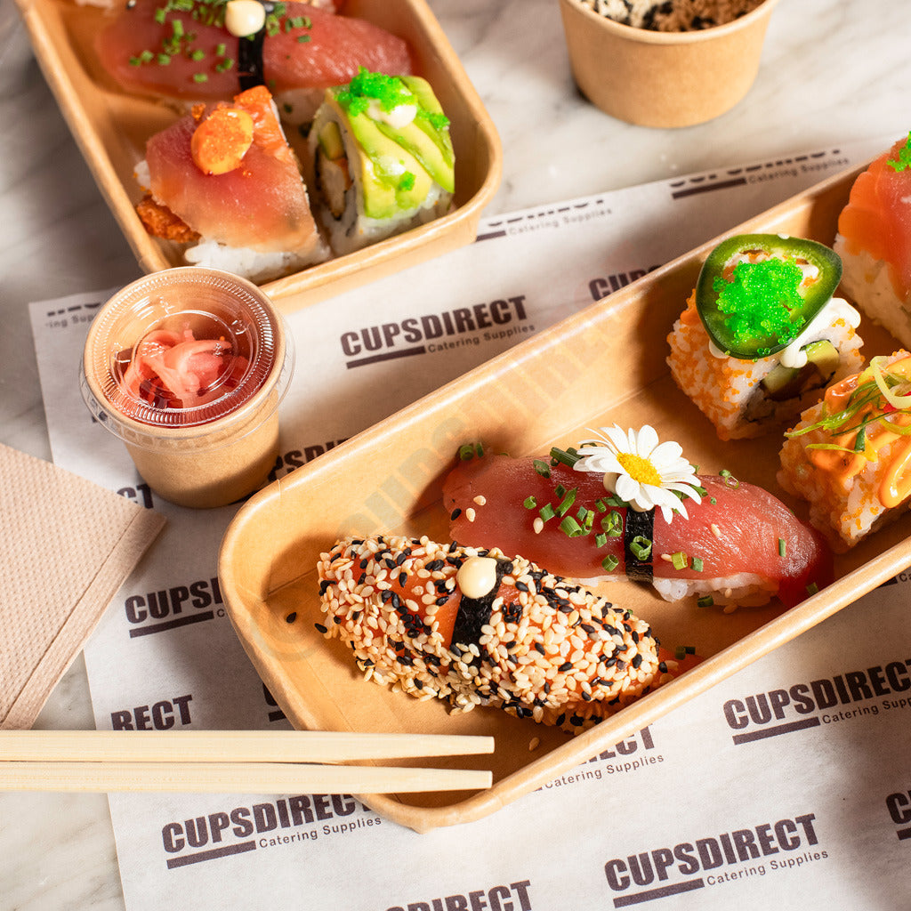 Kraft Paper Sushi Tray Range