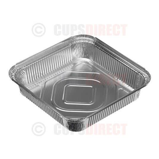 Deep No.9 aluminium foil tray ideal for saucy or large portions