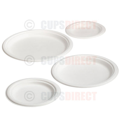 Group image of bagasse round plate range