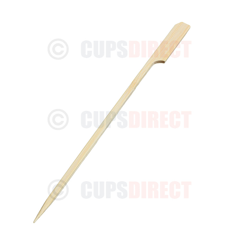 Load image into Gallery viewer, 180mm bamboo paddle skewer for grilling and premium food presentation
