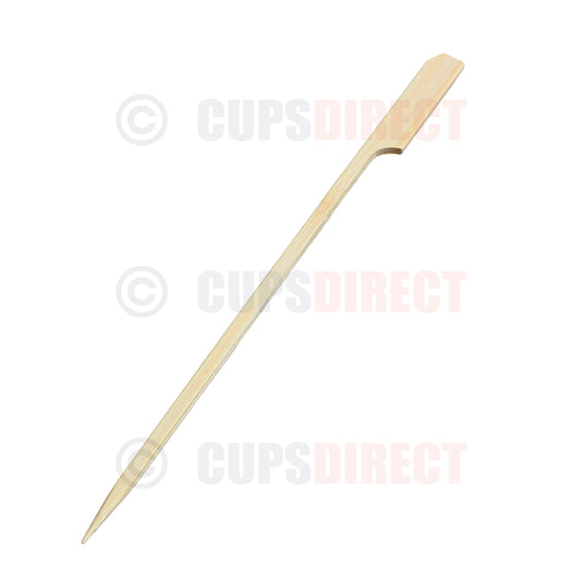 180mm bamboo paddle skewer for grilling and premium food presentation