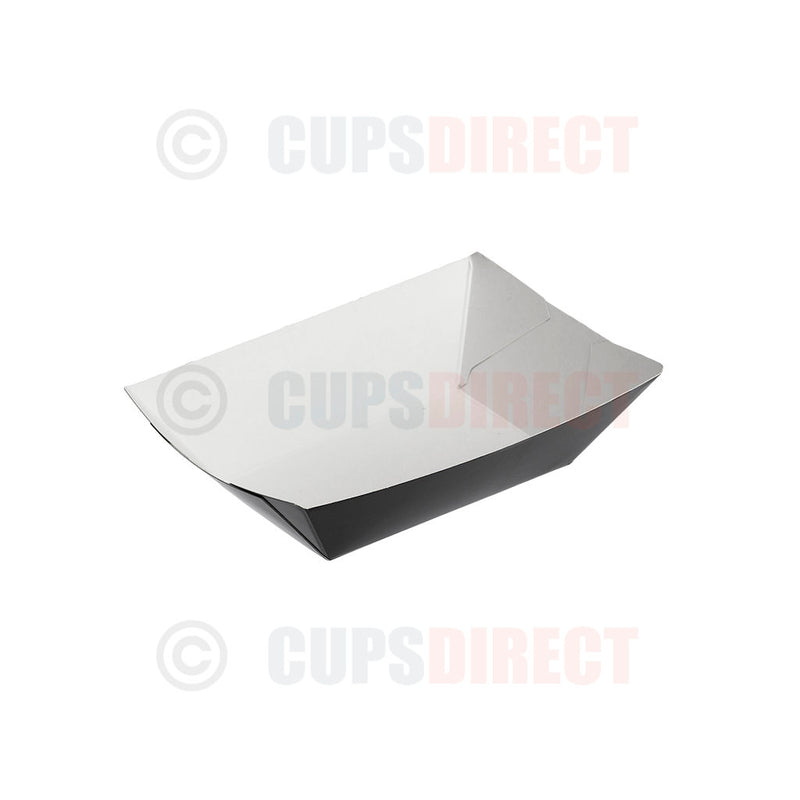 Load image into Gallery viewer, Black compostable paper chip tray
