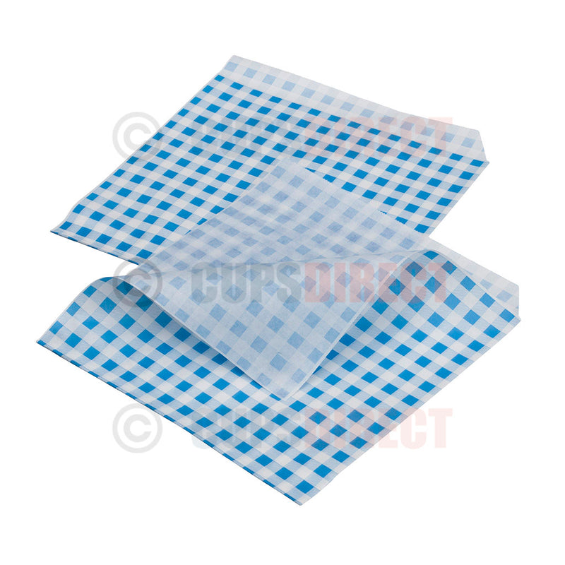 Load image into Gallery viewer, Gingham Greaseproof Paper Bags – Open Sided
