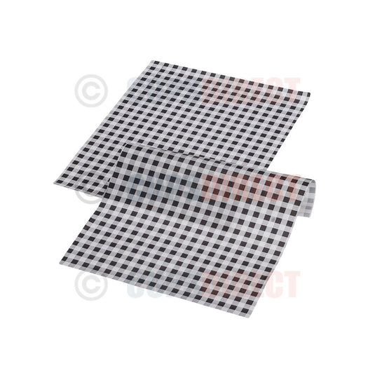 Medium Gingham Greaseproof Paper Sheets