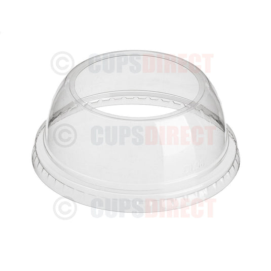 Wide dome lid for milkshake cups, designed for diamond smoothie cups, durable plastic