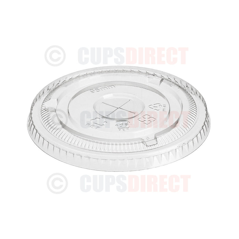 Load image into Gallery viewer, Clear flat slot lid for milkshake cups, designed for diamond smoothie cups
