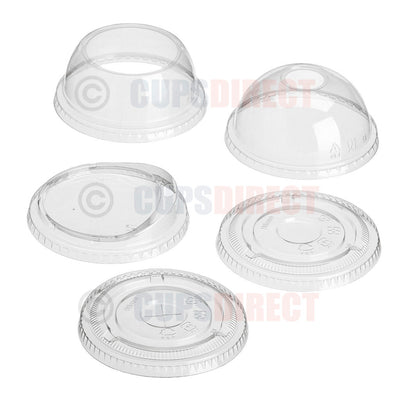 Clear diamond smoothie cup lids for milkshake cups range
