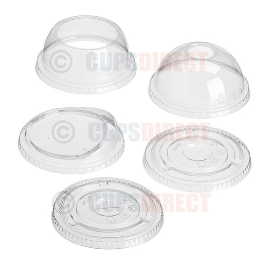Clear diamond smoothie cup lids for milkshake cups range
