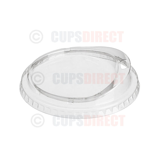 Clear flat plastic diamond smoothie cup lid for milkshake cups for secure sipping