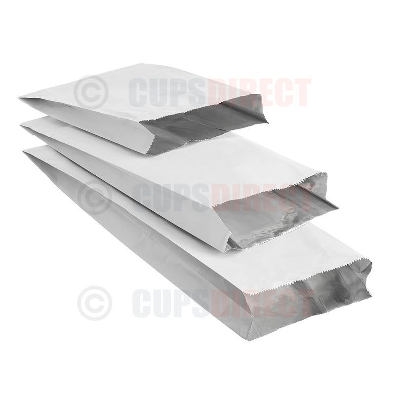 Load image into Gallery viewer, Foil chicken bag range showing multiple sizes for hot food takeaway packaging
