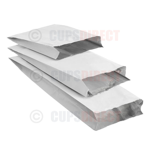 Foil chicken bag range showing multiple sizes for hot food takeaway packaging