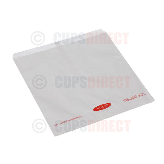 10 x 10 greaseproof paper bag for larger takeaway portions