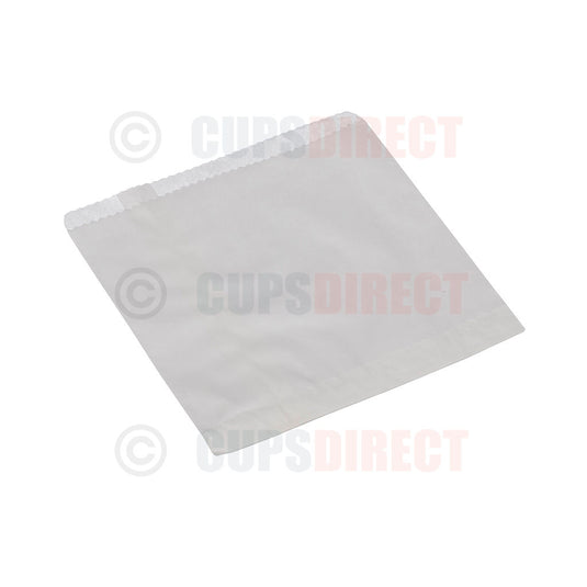 6 x 6 inch greaseproof paper snack bag ideal for burgers and chips