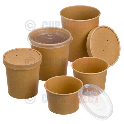 Kraft soup bowl range with lids