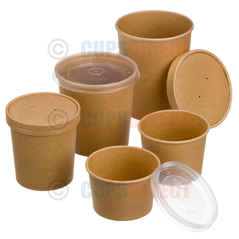 Load image into Gallery viewer, Kraft soup bowl range with lids
