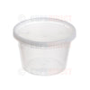 Round Microwavable Plastic Deli and Lid Range 16oz (CD8644)