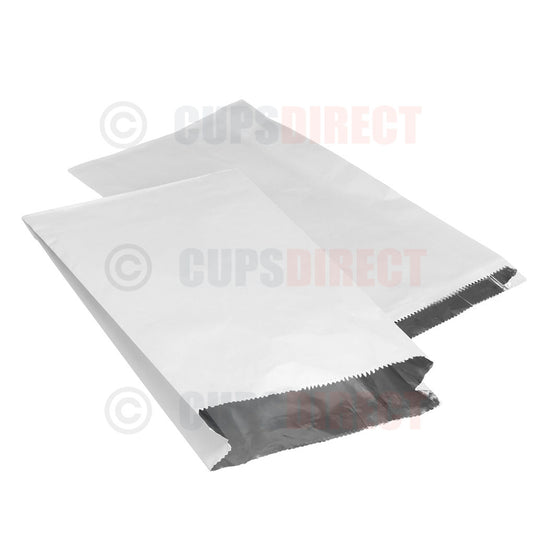 Medium foil chicken bag designed for hot food takeaway use