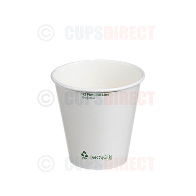 Half pint paper cold beverage cup suitable for beer, soft drinks and events