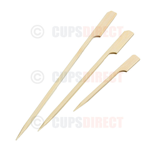 Group image of premium bamboo paddle skewers range