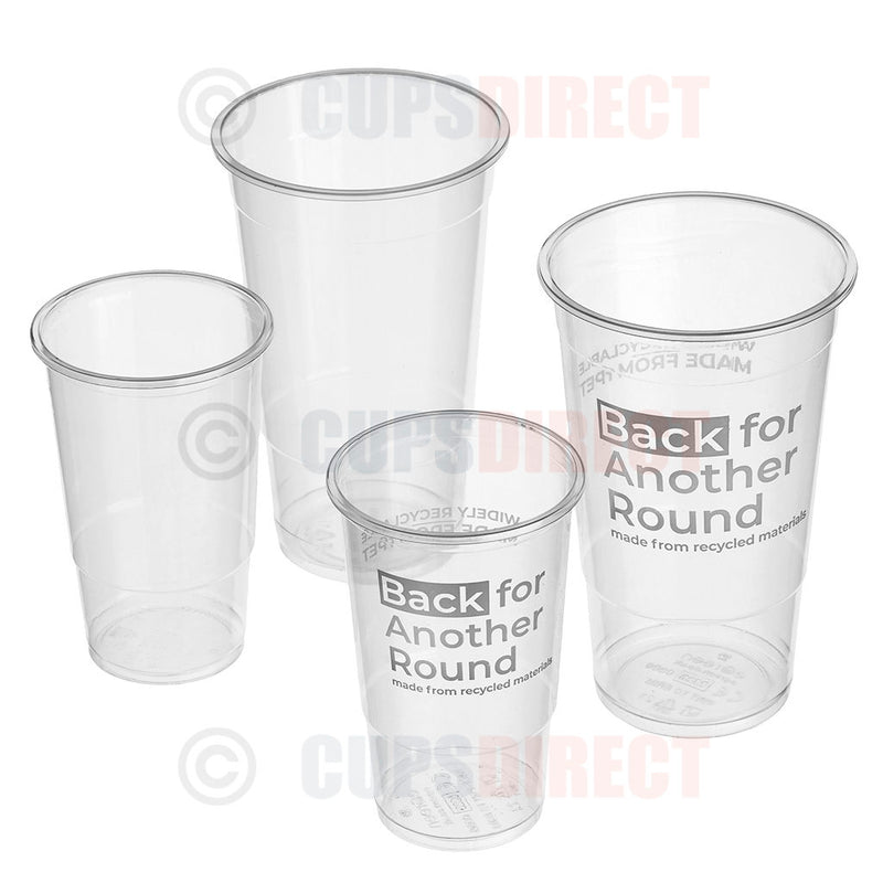 Load image into Gallery viewer, rPET Pint &amp; Half-Pint Beer Cups – 30% Recycled Content
