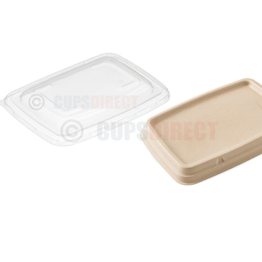 Group image of Sabert BePulp rectangular container lid range