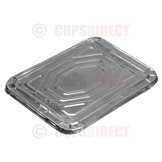 Gastro foil tray lid, white plastic