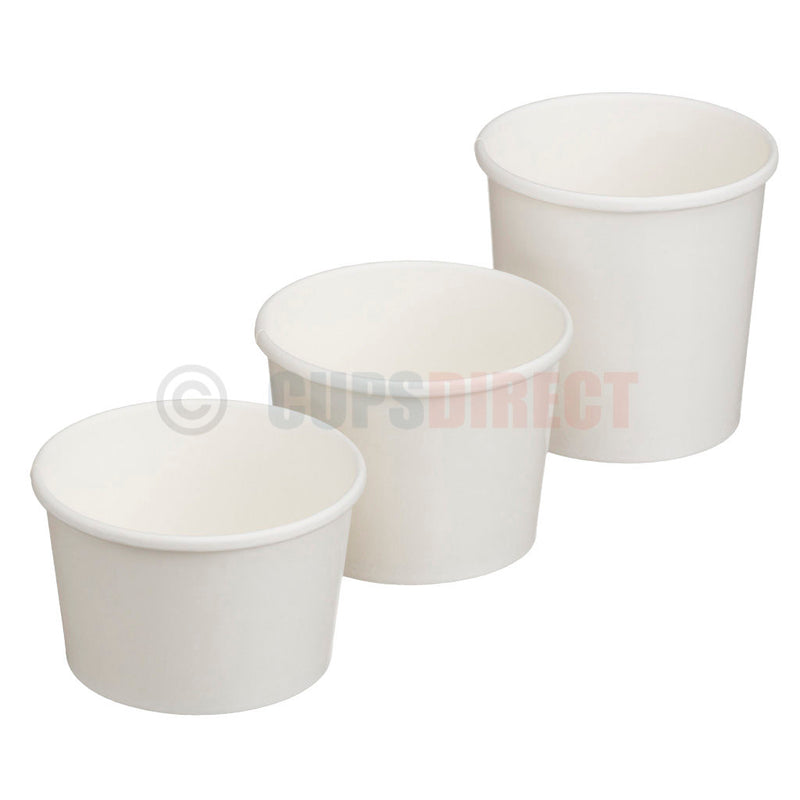 Load image into Gallery viewer, Group image of white heavy duty soup and food containers range
