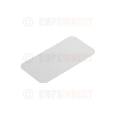 White paper lid for No 6a foil tray