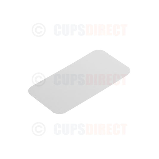 White paper lid for No 6a foil tray