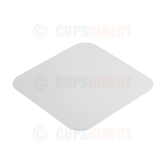 White paper lid for No 9 foil tray