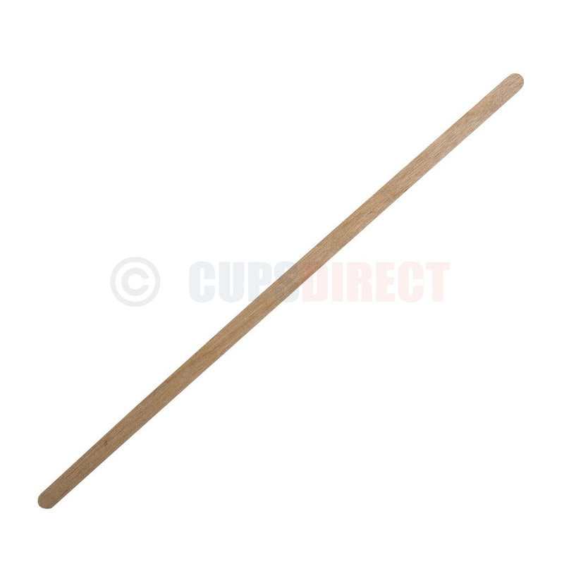 Load image into Gallery viewer, 7 inch wooden drink stirrer ideal for tall cups and takeaway drinks
