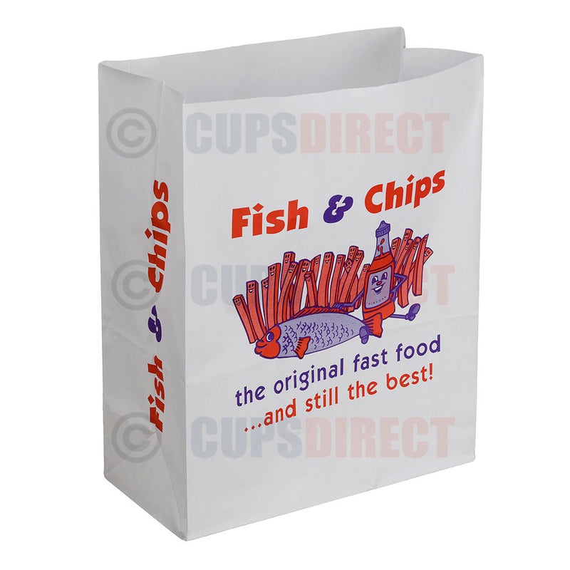 Load image into Gallery viewer, Extra large fish and chip grab bag for larger portions
