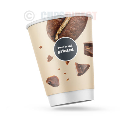 12oz Custom Printed Double Wall Cups | Recyclable Coffee Cup