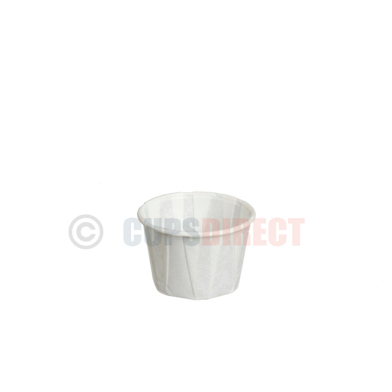 Load image into Gallery viewer, 1oz Genpak paper souffle portion pot for dipping sauces
